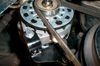 alternator bracket installed