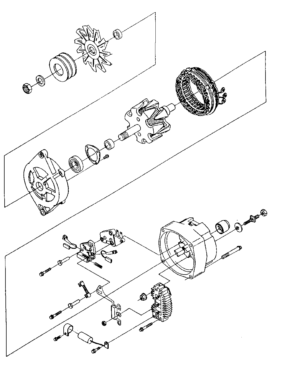 15 Si Alternator exploded view